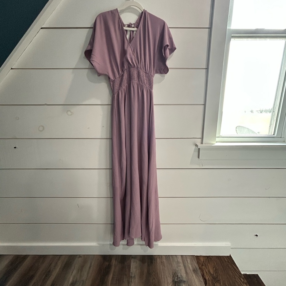 Elegant Mauve Maxi Dress